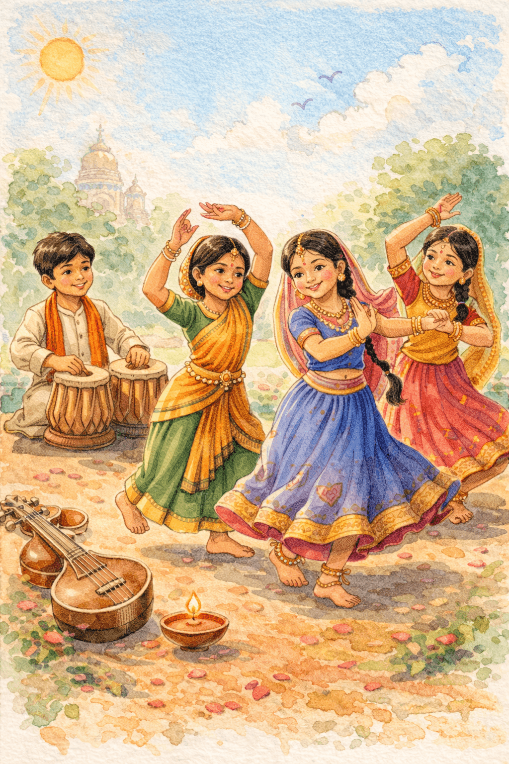 Dance and cultural activities at Sanjeevni Pathshala coaching institute